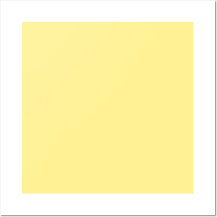 Buttermilk Yellow Solid Yellow Color Posters and Art